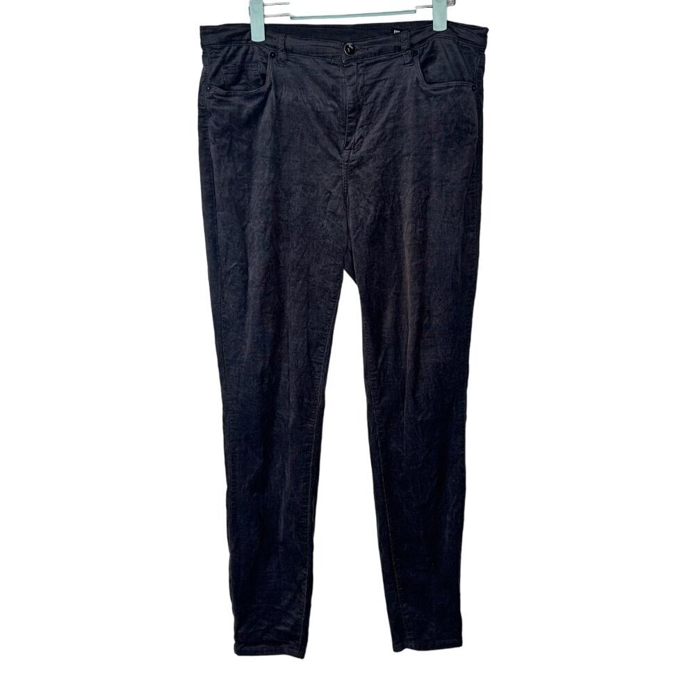 BlankNYC Grey Fine Cord Pants Women's 31 Soft Preppy Academia Fall Autumn